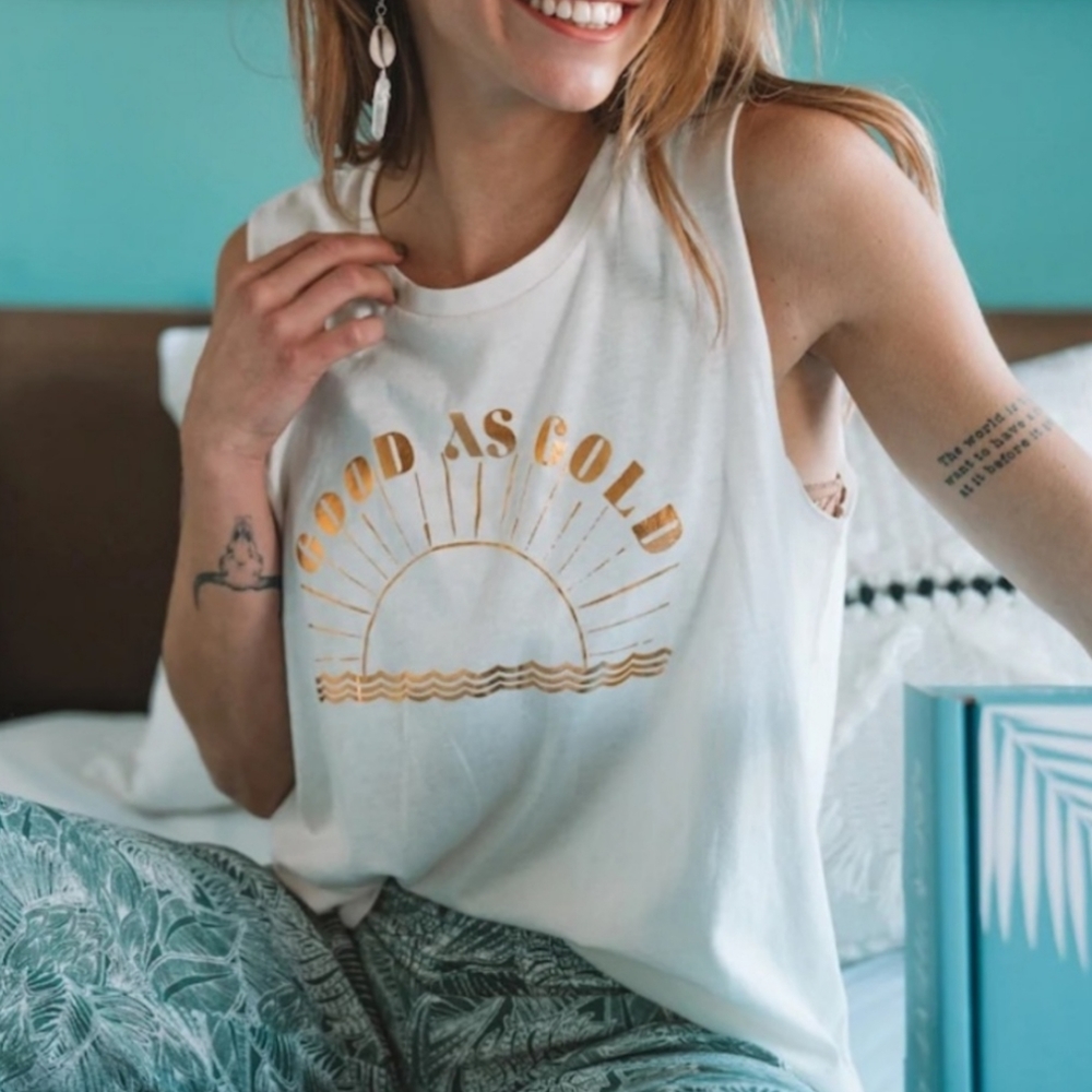 Saltwater Luxe Good As Gold Tank Top